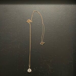 14k gold pendant and necklace